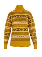 Joseph Roll-neck Fair Isle Wool Sweater
