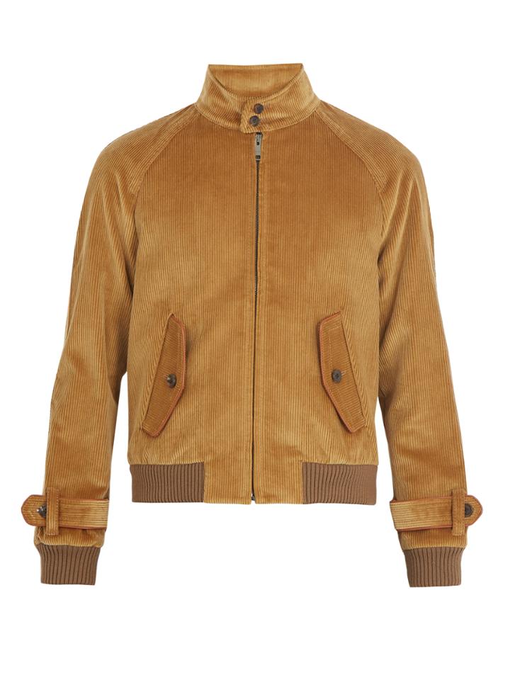 Prada Stand-collar Cotton-corduroy Jacket