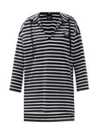 Matchesfashion.com More Joy By Christopher Kane - Logo-patch Striped Cotton Hooded Sweatshirt - Womens - Black Stripe