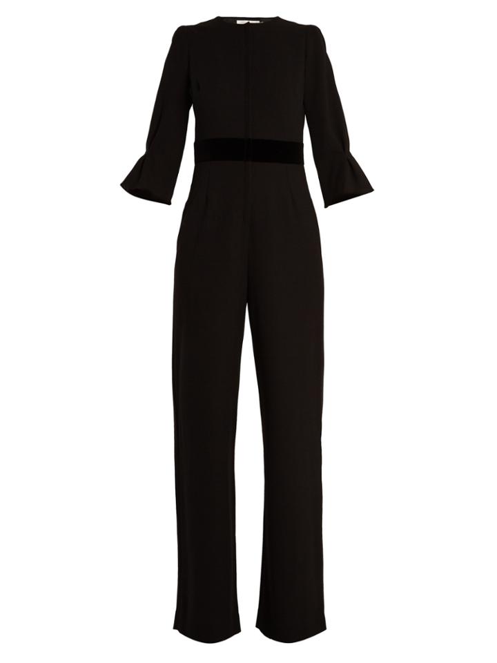 Goat Errol Wide-leg Wool-crepe Jumpsuit