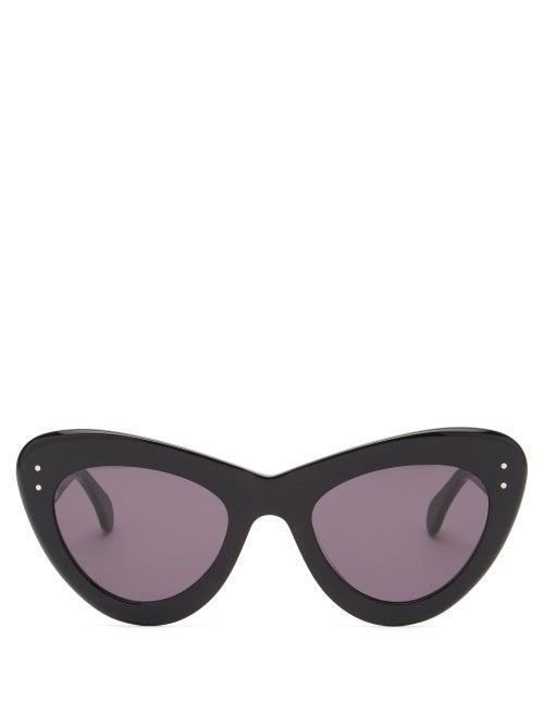 Ladies Accessories Alaa Eyewear - Cat-eye Acetate Sunglasses - Womens - Black