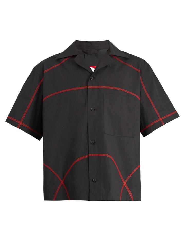 Craig Green Contrast-stitch Cotton-blend Shirt