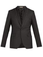 Matchesfashion.com Bottega Veneta - Chain Embellished Houndstooth Blazer - Mens - Black