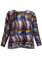 Matchesfashion.com Pleats Please Issey Miyake - Stratum Print Pleated Top - Womens - Multi