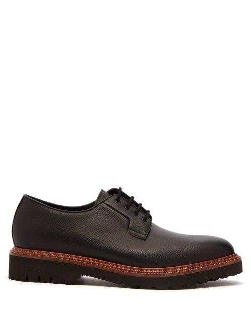 Matchesfashion.com Paul Smith - Rod Leather Derby Shoes - Mens - Black
