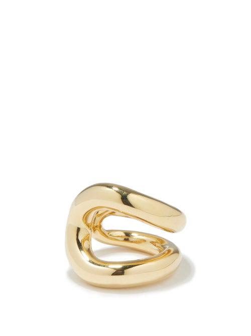 Ana Khouri - Justine Warped 18kt Gold Ring - Womens - Yellow Gold