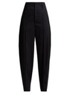 Matchesfashion.com Isabel Marant - Hami Striped Wool Blend Trousers - Womens - Navy