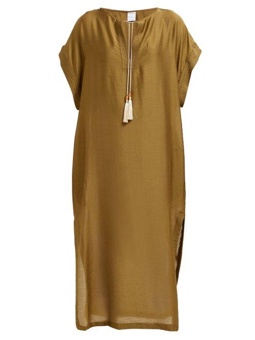 Matchesfashion.com Max Mara Beachwear - Narvik Kaftan - Womens - Khaki