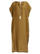 Matchesfashion.com Max Mara Beachwear - Narvik Kaftan - Womens - Khaki