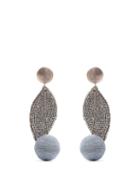 Matchesfashion.com Rebecca De Ravenel - Cherry Oh Baby Drop Earrings - Womens - Silver Blue
