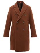 Matchesfashion.com Barena Venezia - Double Breasted Wool Blend Coat - Mens - Brown