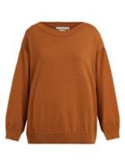 Matchesfashion.com Queene And Belle - Round Neck Cashmere Sweater - Womens - Light Brown