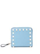 Valentino Rockstud Compact Leather Wallet
