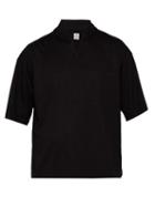 Matchesfashion.com Sasquatchfabrix - Big Wa Neck Shawl Collar Jersey T Shirt - Mens - Black