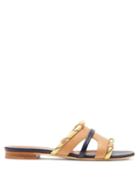 Matchesfashion.com Malone Souliers - Alexis Rope Strap Leather Sandals - Womens - Tan Multi