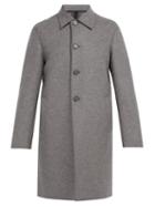 Matchesfashion.com Harris Wharf London - Single Breasted Wool Overcoat - Mens - Grey