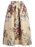 Fendi Floral Fil Coup Midi Skirt