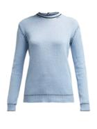 Matchesfashion.com Marni - Buttoned Back Cashmere Sweater - Womens - Light Blue
