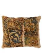 Matchesfashion.com By Walid - Embroidered 17th Century Tapestry Cushion - Cream Print
