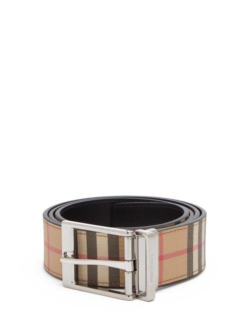 Matchesfashion.com Burberry - Vintage-check Reversible Canvas Belt - Mens - Multi