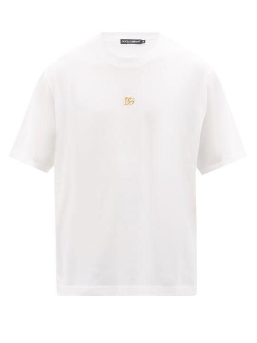 Dolce & Gabbana - D & G-logo Cotton-jersey T-shirt - Mens - White