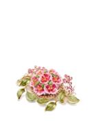 Matchesfashion.com Dolce & Gabbana - Flower And Crystal Barrette - Womens - Pink