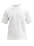 Mens Activewear Snow Peak - Patch-pocket Cotton-jersey T-shirt - Mens - White