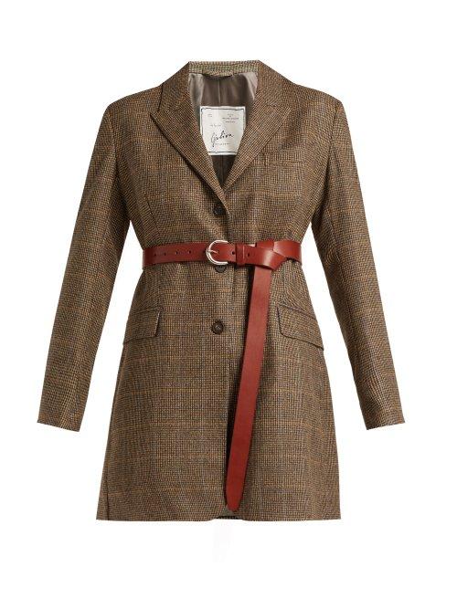 Matchesfashion.com Giuliva Heritage Collection - Karen Single Breasted Merino Wool Blazer - Womens - Grey Multi