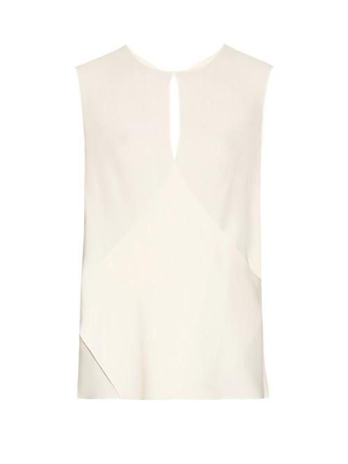 Maison Rabih Kayrouz V-back Crepe Top