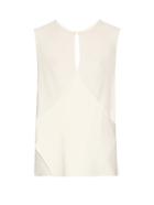 Maison Rabih Kayrouz V-back Crepe Top