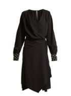 Matchesfashion.com Dodo Bar Or - Mirella Crystal Embellished Stretch Crepe Dress - Womens - Black