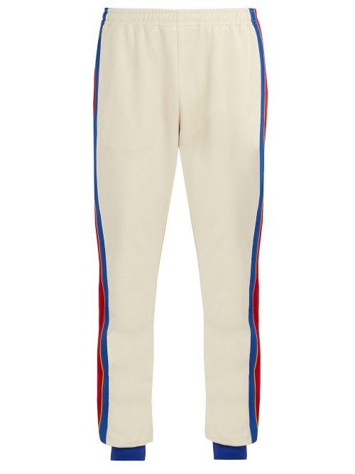 Matchesfashion.com Gucci - Side Stripe Track Pants - Mens - Cream