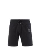 C.p. Company - Lens-pocket Cotton-jersey Shorts - Mens - Black
