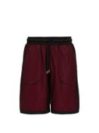 Matchesfashion.com Marcelo Burlon - County Mesh Shorts - Mens - Black Red