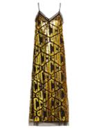Gucci Sequin-embellished Logo Dress