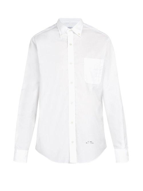 Matchesfashion.com Presidents - Cotton Twill Oxford Shirt - Mens - White