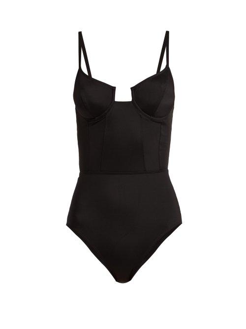 Matchesfashion.com Solid & Striped - X Re/done The Hollywood Swimsuit - Womens - Black