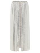 Matchesfashion.com Paco Rabanne - Crystal-embellished Chainmail Midi Skirt - Womens - Silver
