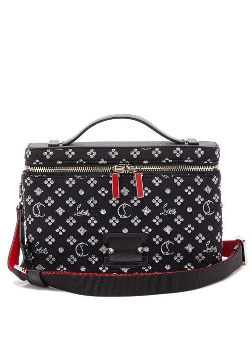 Matchesfashion.com Christian Louboutin - Kypipouch Metallic Logo Jacquard Cross Body Bag - Mens - Black Multi