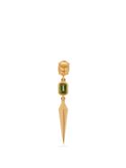 Matchesfashion.com Mukhi Sisters - Scarab Tourmaline & 18kt Gold Single Earring - Womens - Green Gold