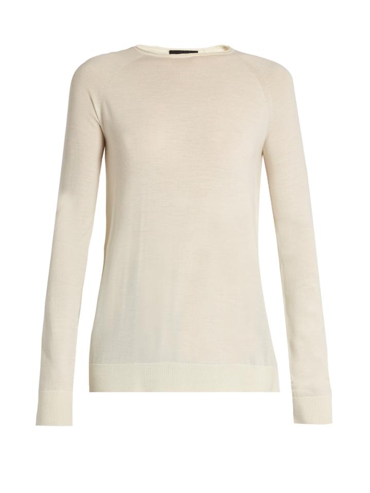 The Row Heba Wool And Cashmere-blend Sweater