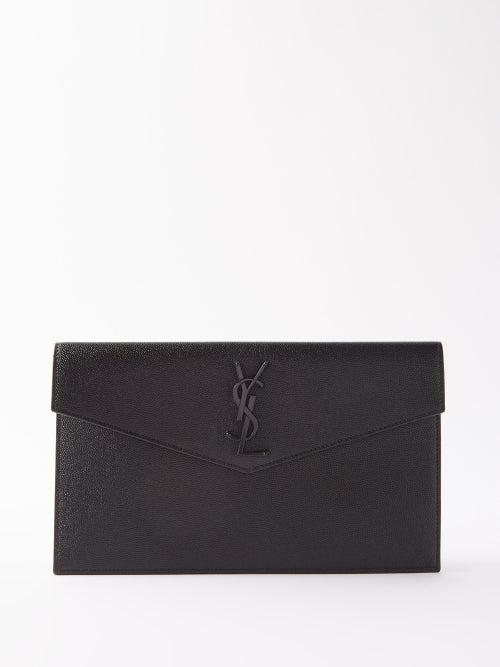 Saint Laurent - Uptown Ysl Leather Wallet - Womens - Black