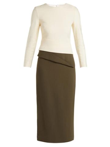 Carl Kapp Dunaway Wool-crepe Pencil Dress