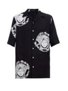 Matchesfashion.com Versace - Medusa Print Bowling Shirt - Mens - Black