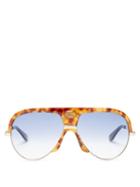 Matchesfashion.com Gucci - Oversized Tortoiseshell Acetate Aviator Sunglasses - Womens - Tortoiseshell