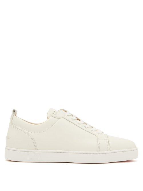 Matchesfashion.com Christian Louboutin - Louis Junior Low Top Leather Trainers - Mens - White