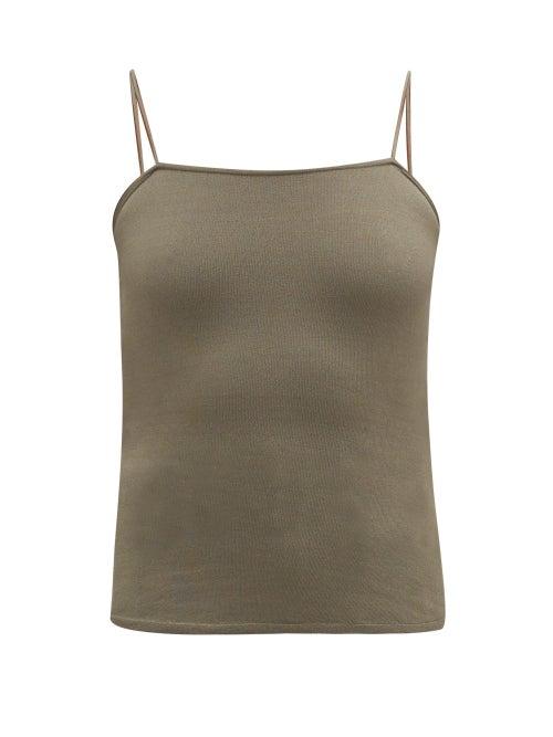 Matchesfashion.com Lemaire - Jersey Tank Top - Womens - Khaki