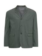 Lemaire - Single-breasted Twill Jacket - Mens - Dark Green