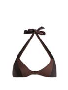Matchesfashion.com Solid & Striped - The Nora Bikini Top - Womens - Brown Multi