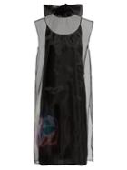 Matchesfashion.com Prada - Banana Print Voile Dress - Womens - Black Multi
